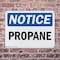 Signmission Propane OSHA Notice Sign, Plastic, 10in W x 7in L, 2PK OS-2PACK-NS-P-710-L-17892 - alternate 6